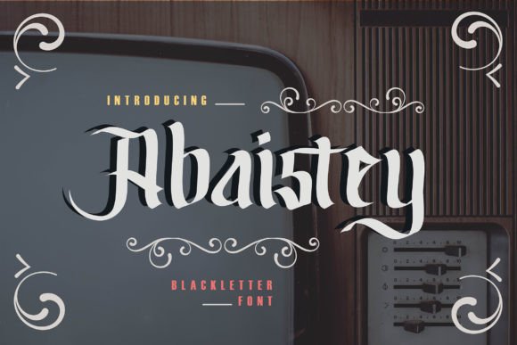 Abaistey: Elevate Your Brand with Edgy Blackletter Design