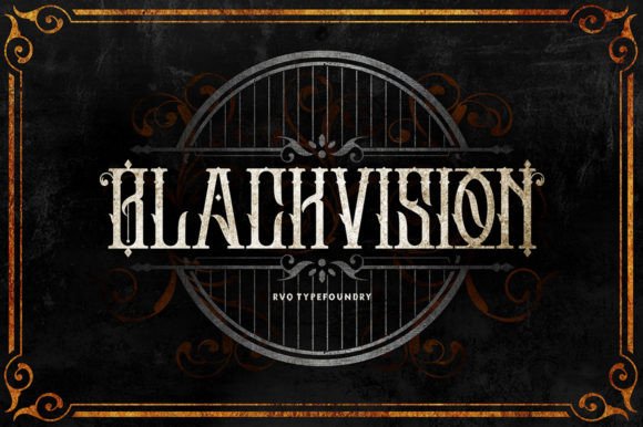 Black Vision: A Bold Typographic Statement for High-Impact Design
