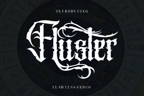 Fluster: Elevating Visual Identity with Blackletter Typography