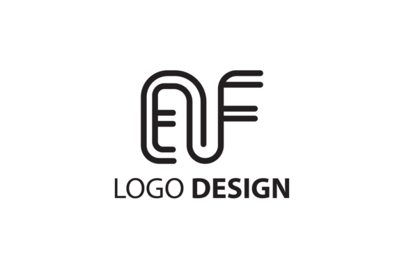 Letter N and F Logo Design