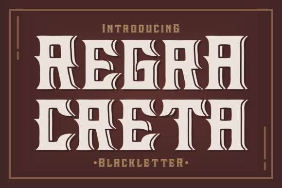 Regra Creta: Elevating Typography with Bold Blackletter Design