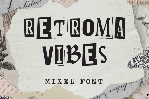 Retroma Vibes: Mastering the Art of Retro Collage Typography
