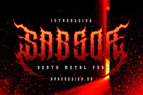 Sabsor: The Ultimate Gothic Metal Font for Bold Design