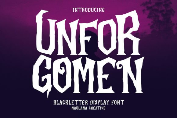 Unforgomen Blackletter Display Font: Bridging the Gap Between Medieval Tradition and Contemporary Design