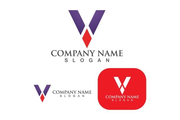 V Letter Logo and Symbol Vector
